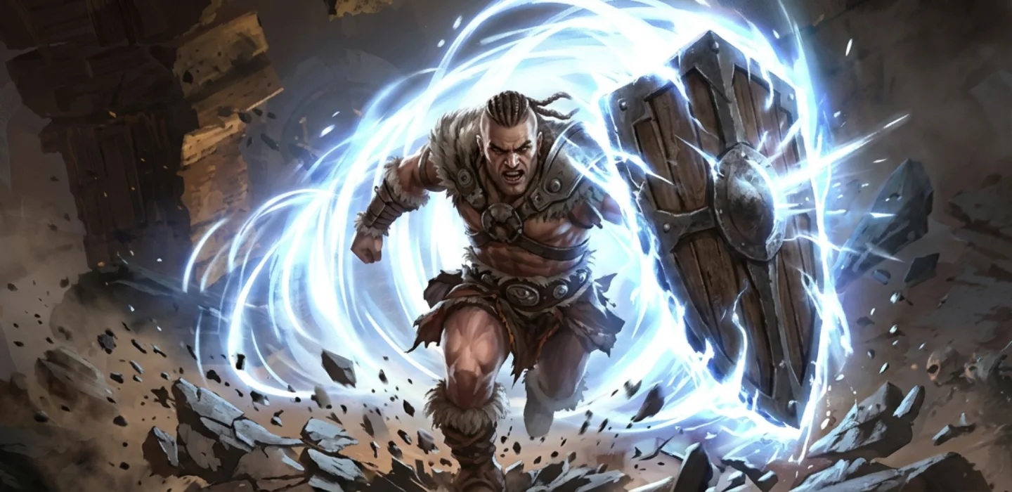 Shield Charge or similar skill showing a hard weapon / shield requirement